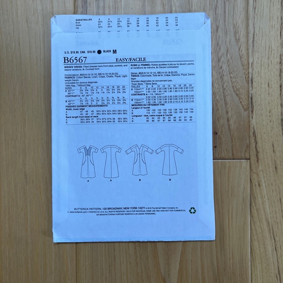 Butterick 6567 Lisette dress pattern - Picture 3 of 3